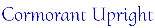 Cormorant Upright шрифт